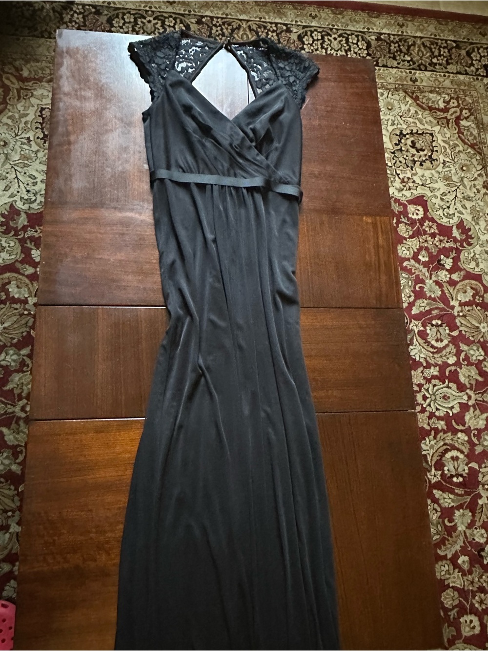David’s Bridal Lace Cap Sleeve Dress